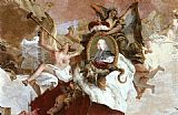 Giovanni Battista Tiepolo Famous Paintings - Apollo and the Continents [detail 9]